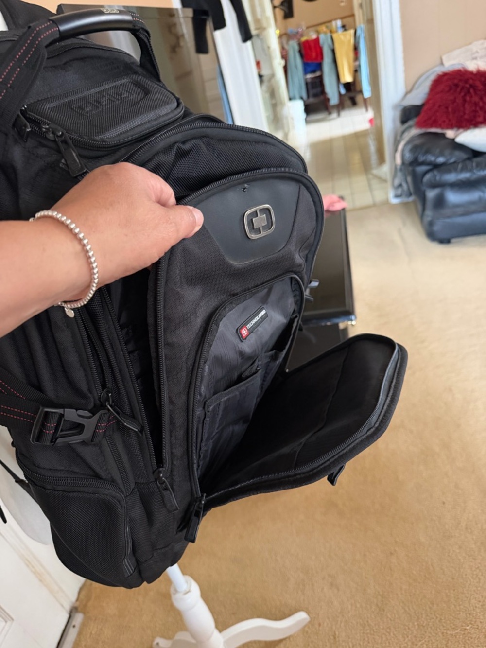 OGIO Black Backpack with Red Accents - Picture 11 of 16